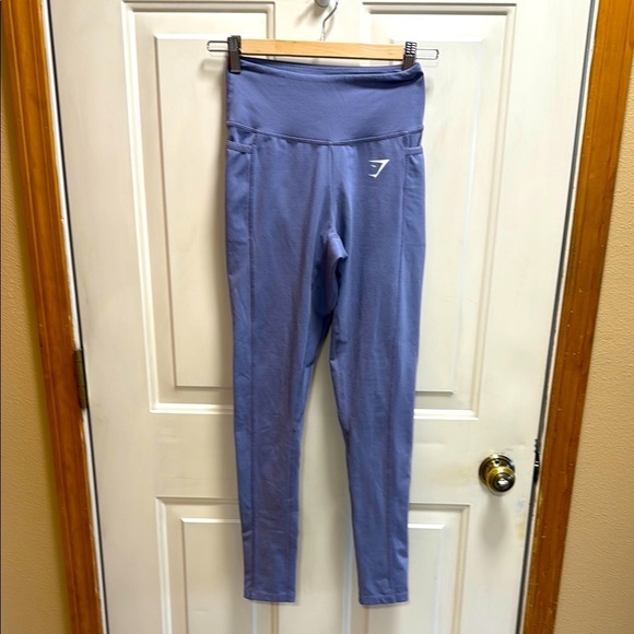 Gymshark Blue / Gray Dry High-Waisted Leggings size XS - Picture 1 of 6